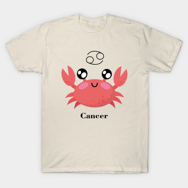 Cute Cancer Zodiac T-Shirt by MikaelSh